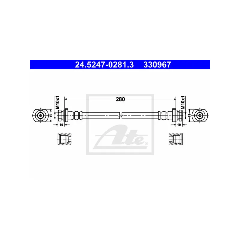 Flexible de frein ATE 24.5247-0281.3