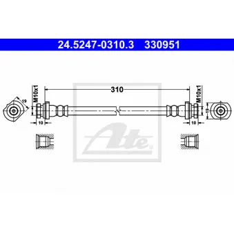 Flexible de frein ATE 24.5247-0310.3