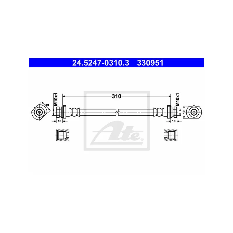 Flexible de frein ATE 24.5247-0310.3
