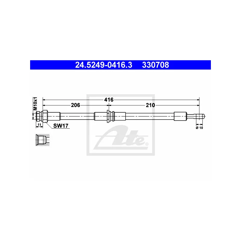 Flexible de frein ATE 24.5249-0416.3