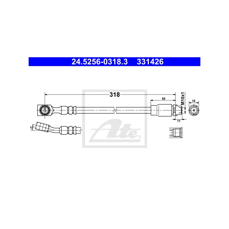 Flexible de frein ATE 24.5256-0318.3