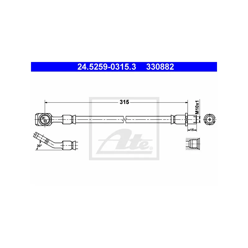 Flexible de frein ATE 24.5259-0315.3
