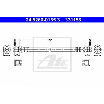 Flexible de frein ATE 24.5260-0155.3