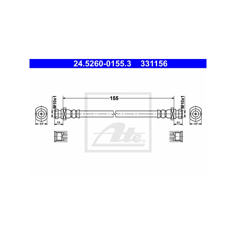 Flexible de frein ATE 24.5260-0155.3
