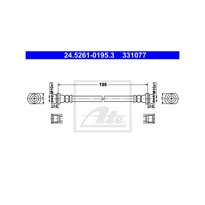 Flexible de frein ATE 24.5261-0195.3