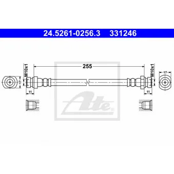 Flexible de frein ATE 24.5261-0256.3