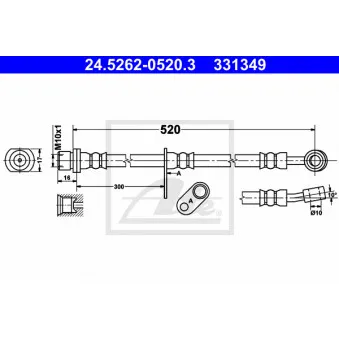 Flexible de frein ATE 24.5262-0520.3