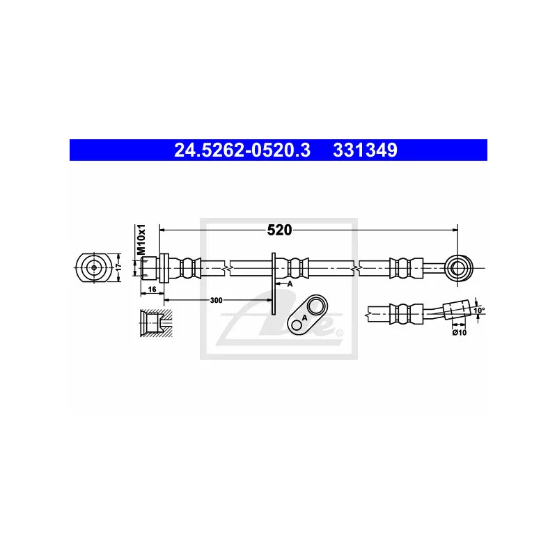 Flexible de frein ATE 24.5262-0520.3