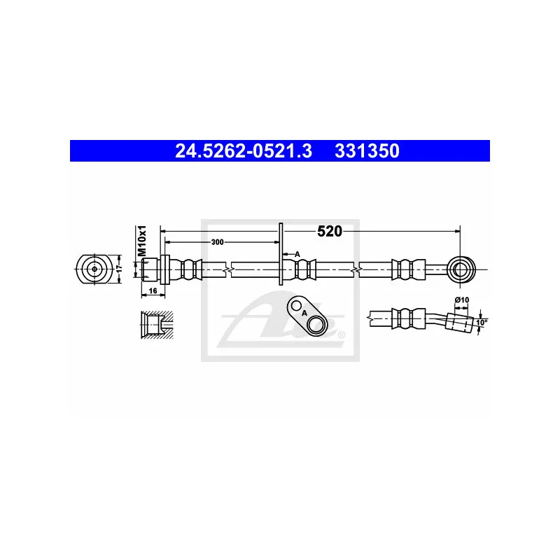 Flexible de frein ATE 24.5262-0521.3