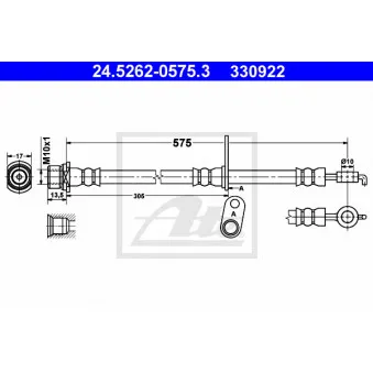 Flexible de frein ATE 24.5262-0575.3