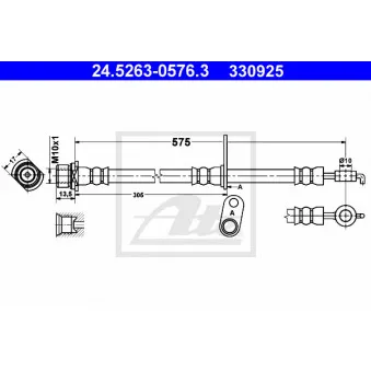 Flexible de frein ATE 24.5263-0576.3
