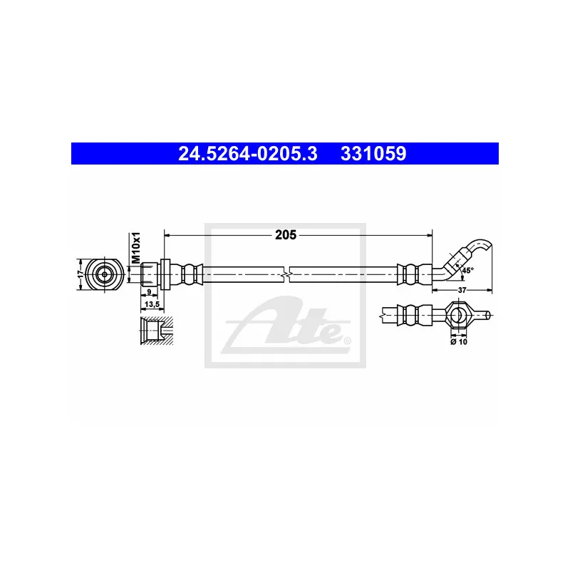 Flexible de frein ATE 24.5264-0205.3