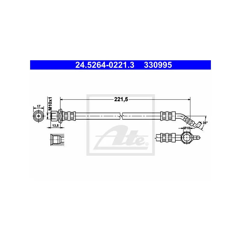 Flexible de frein ATE 24.5264-0221.3