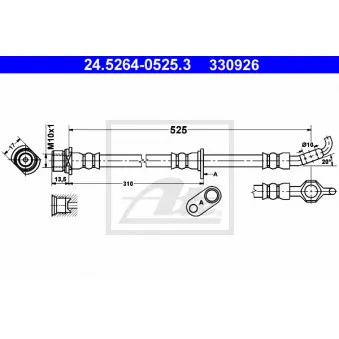 Flexible de frein ATE 24.5264-0525.3