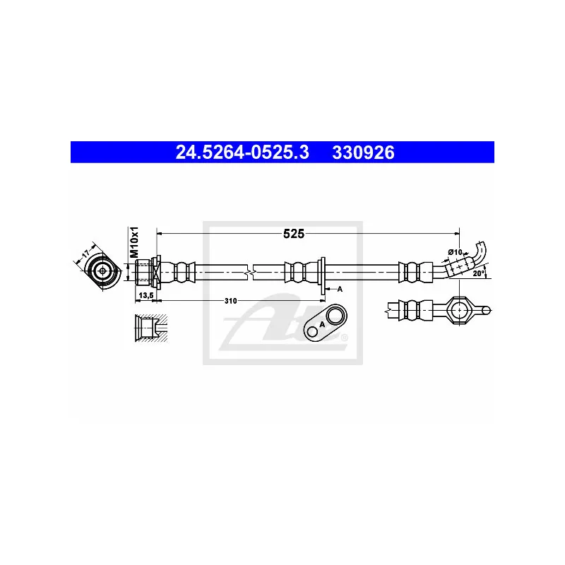 Flexible de frein ATE 24.5264-0525.3