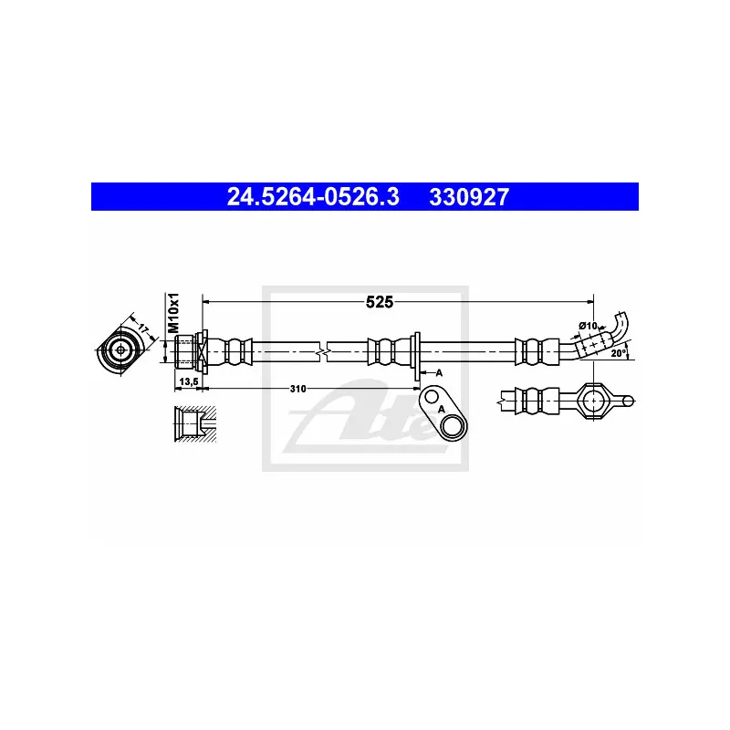 Flexible de frein ATE 24.5264-0526.3
