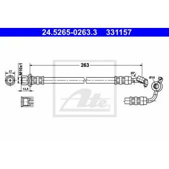 Flexible de frein ATE 24.5265-0263.3