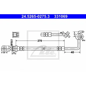 Flexible de frein ATE 24.5265-0275.3