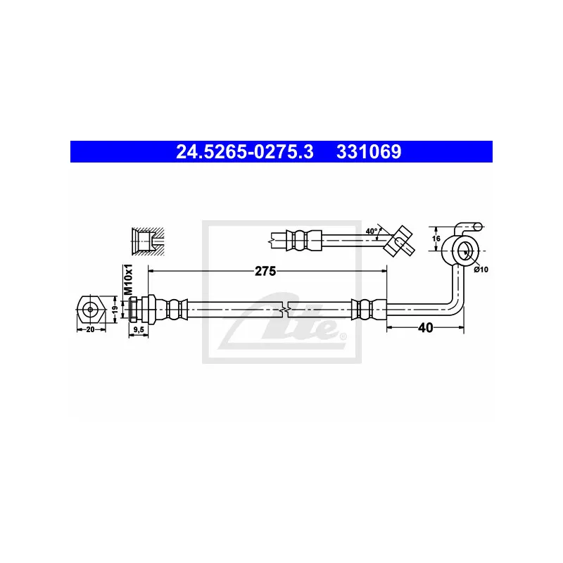 Flexible de frein ATE 24.5265-0275.3
