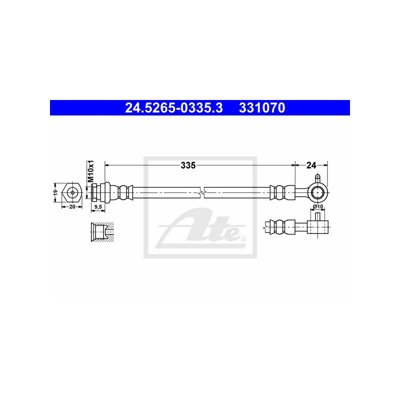 Flexible de frein ATE 24.5265-0335.3
