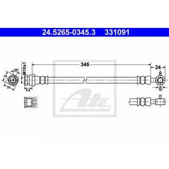 Flexible de frein ATE 24.5265-0345.3
