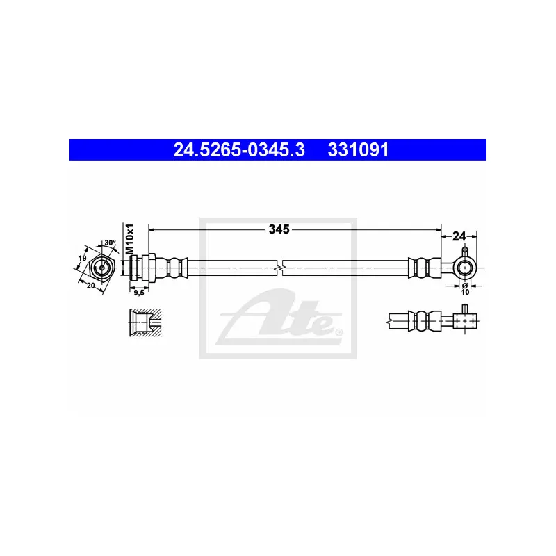 Flexible de frein ATE 24.5265-0345.3