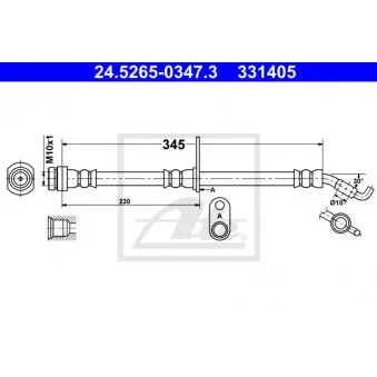 Flexible de frein ATE 24.5265-0347.3