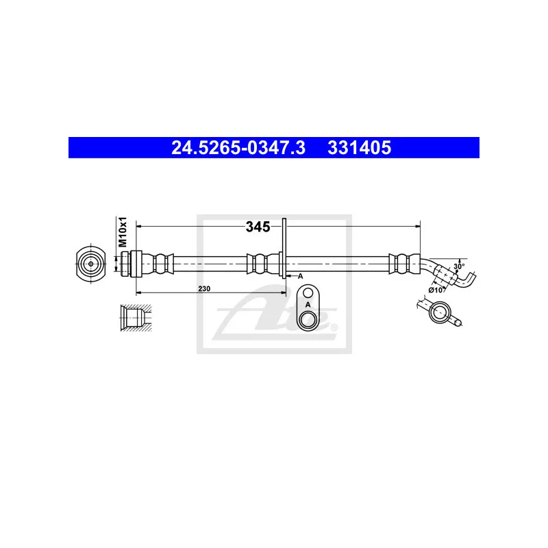 Flexible de frein ATE 24.5265-0347.3