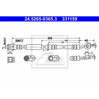Flexible de frein ATE 24.5265-0365.3