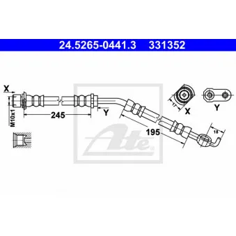 Flexible de frein ATE 24.5265-0441.3
