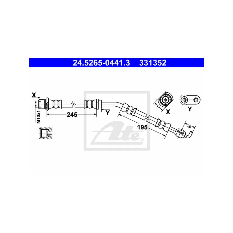 Flexible de frein ATE 24.5265-0441.3