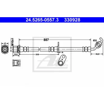 Flexible de frein ATE 24.5265-0557.3