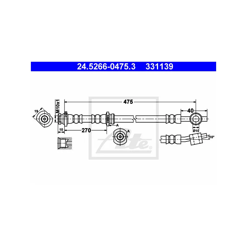 Flexible de frein ATE 24.5266-0475.3