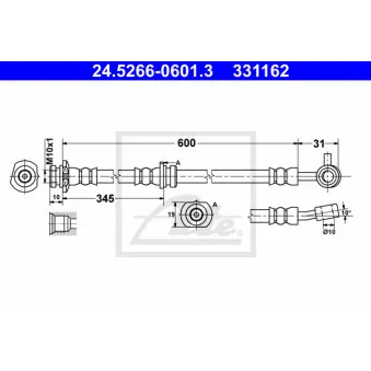 Flexible de frein ATE 24.5266-0601.3