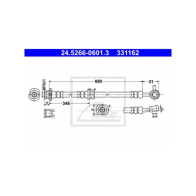Flexible de frein ATE 24.5266-0601.3