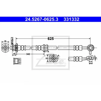 Flexible de frein ATE 24.5267-0625.3