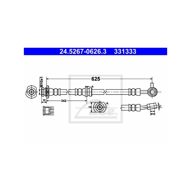 Flexible de frein ATE 24.5267-0626.3