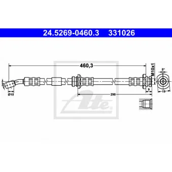 Flexible de frein ATE 24.5269-0460.3