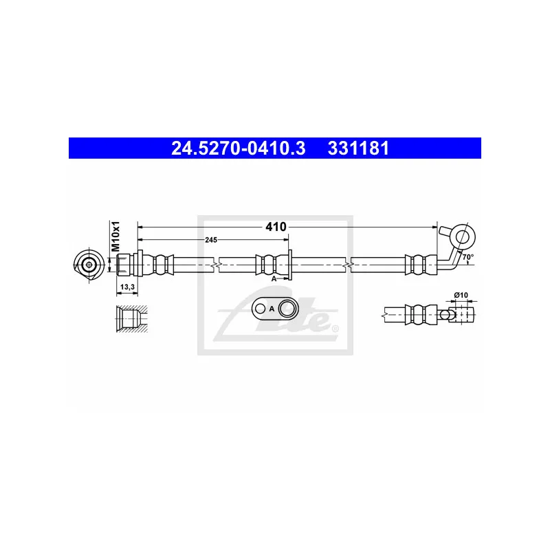 Flexible de frein ATE 24.5270-0410.3