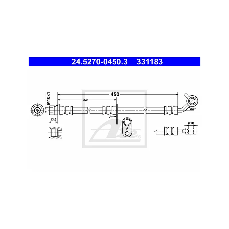 Flexible de frein ATE 24.5270-0450.3
