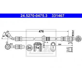 Flexible de frein ATE 24.5270-0475.3