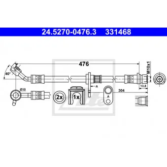 Flexible de frein ATE 24.5270-0476.3