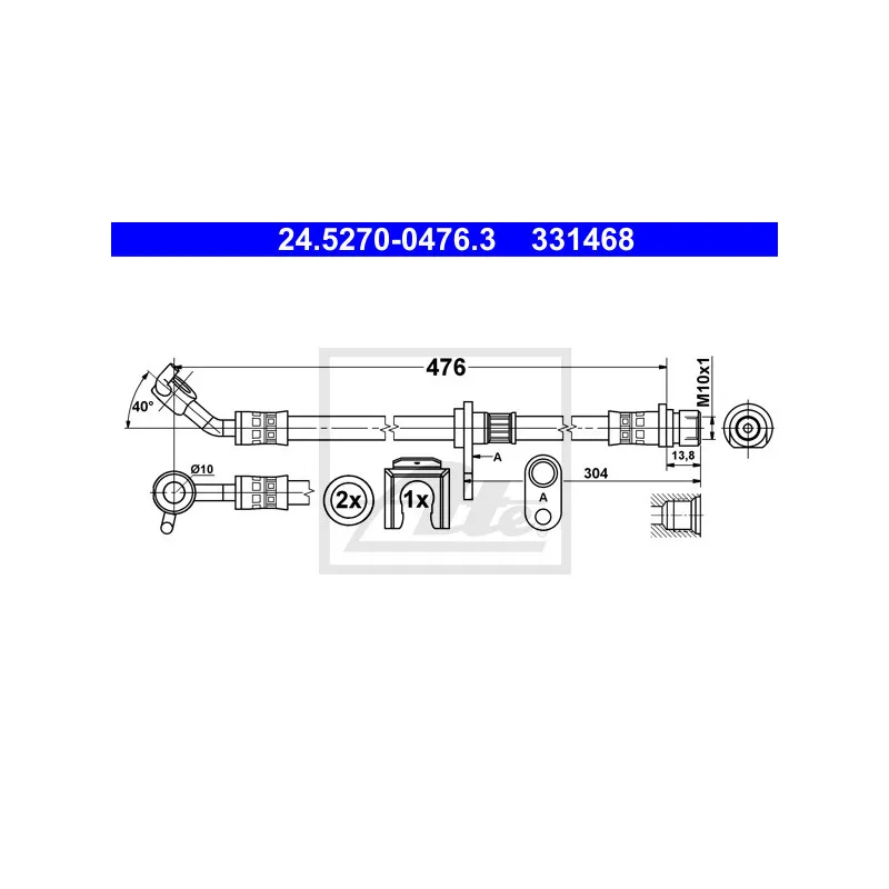 Flexible de frein ATE 24.5270-0476.3