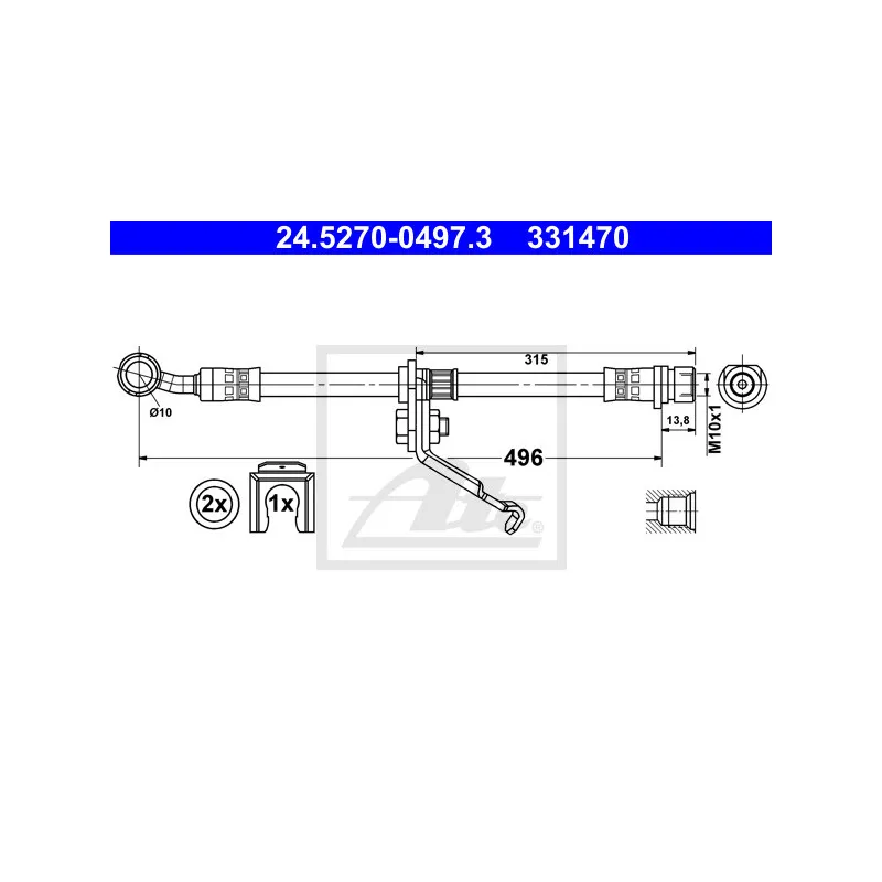 Flexible de frein ATE 24.5270-0497.3