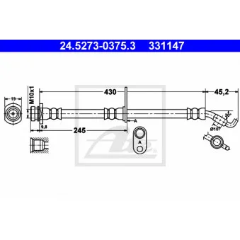 Flexible de frein ATE 24.5273-0375.3