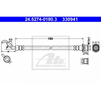 Flexible de frein ATE 24.5274-0180.3