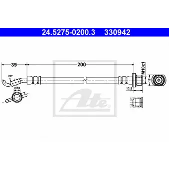 Flexible de frein ATE 24.5275-0200.3