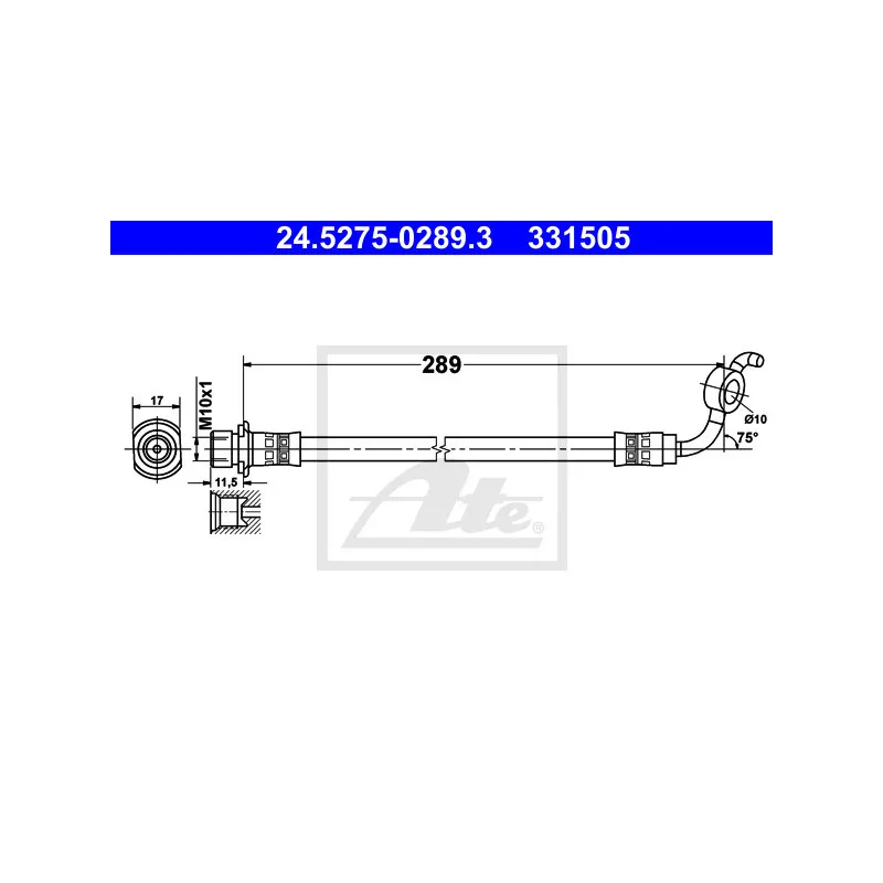 Flexible de frein ATE 24.5275-0289.3