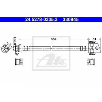 Flexible de frein ATE 24.5278-0335.3