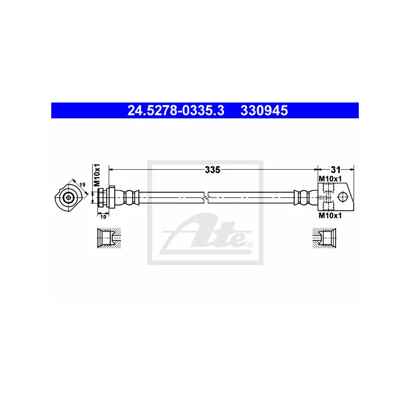 Flexible de frein ATE 24.5278-0335.3